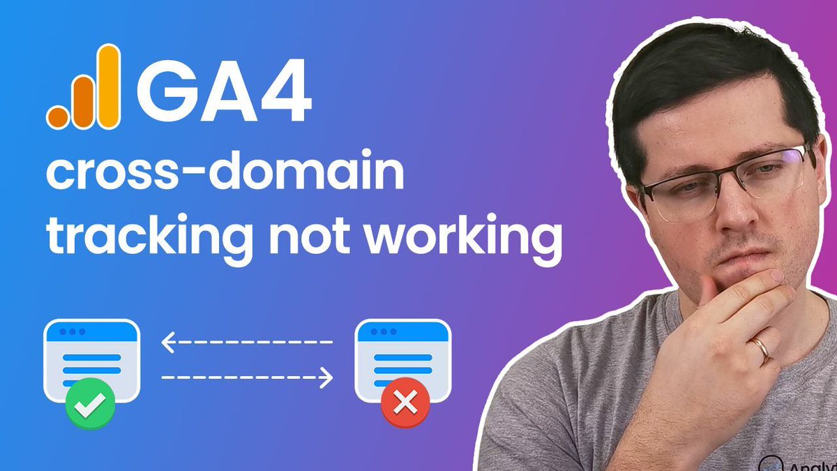fedorovicius's tweet image. New video: Having trouble with Google Analytics cross-domain tracking? This tutorial covers the most common reasons it fails and shows you how to troubleshoot your setup to get it working.

buff.ly/mavth6T

#ga4 #googleanalytics #googleanalytics4