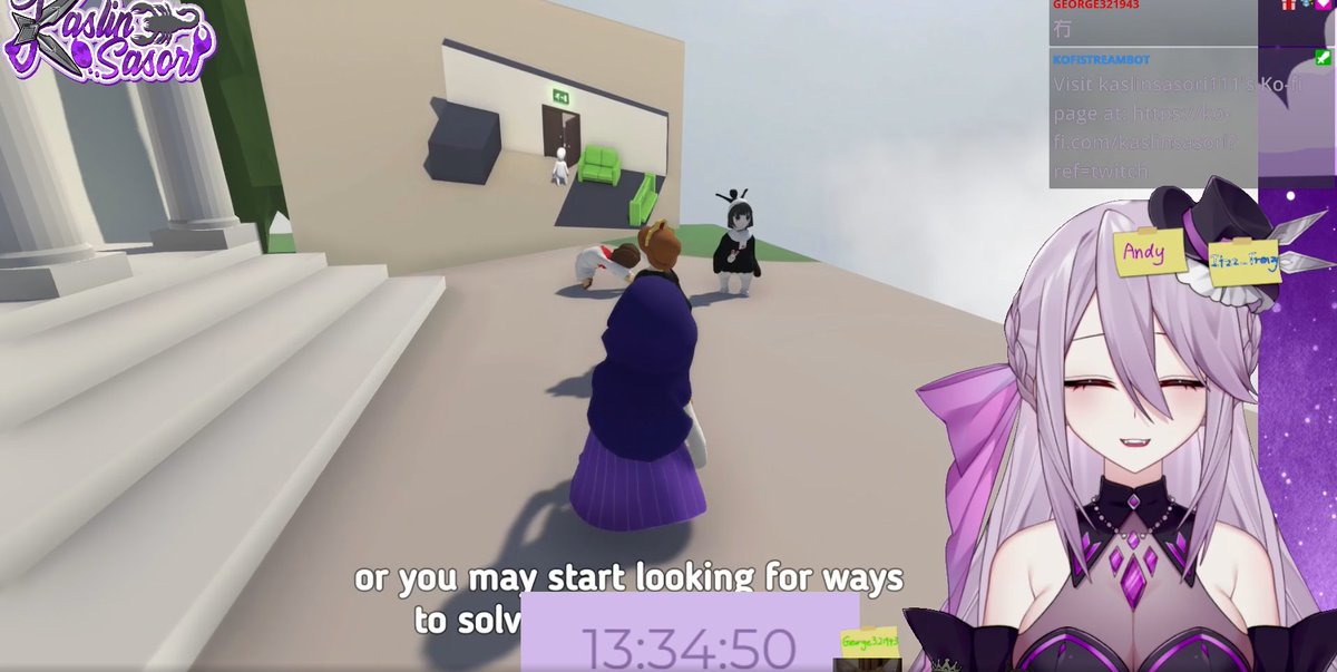 D5&amp;6! no bgm scuff sing n 1st Human fall flat!! I actually lost my voice on D5 but i had fun!! Next time would use bgm 🫠and D6 chaotic Degen HFF! We will continue it later!!

Ty all the support, chatters and dono!! We reached 207pt🥰 goal will show on stream!
#kasonair #vtuber