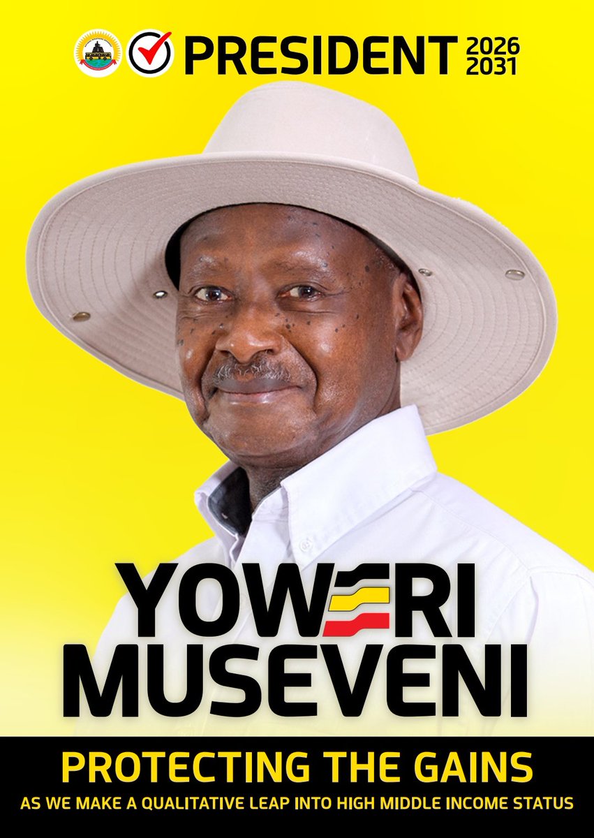 MR.AMOOTI๐บ๐ฌ (@mramooti0) on Twitter photo In anticipation of the 2026 election cycle, we recognize the candidacy of H.E. Gen. Yoweri Kaguta Museveni <a href="/KagutaMuseveni/">Yoweri K Museveni</a>. Our objective is to safeguard the progress achieved.
#VoteM72026 In anticipation of the 2026 election cycle, we recognize the candidacy of H.E. Gen. Yoweri Kaguta Museveni <a href="/KagutaMuseveni/">Yoweri K Museveni</a>. Our objective is to safeguard the progress achieved.
#VoteM72026