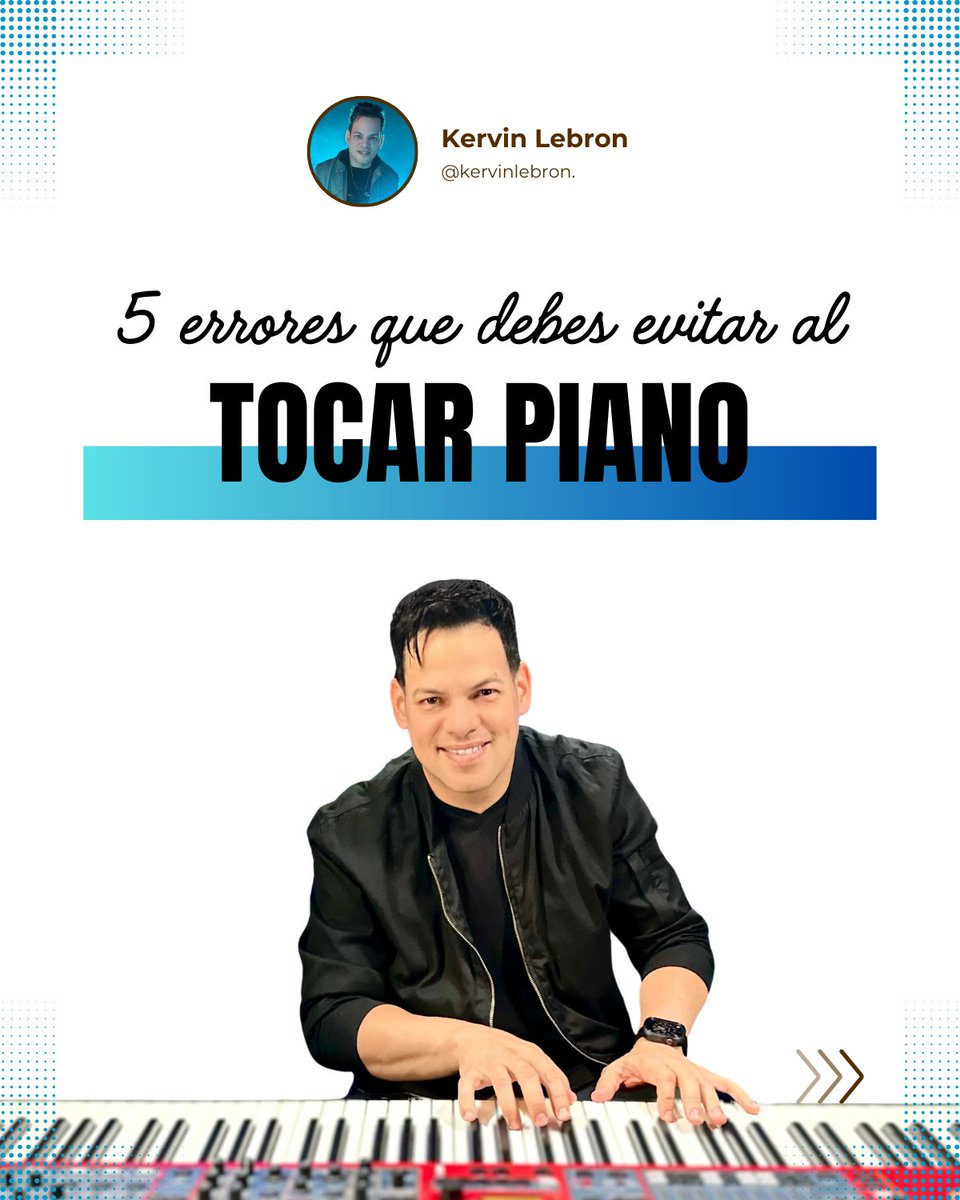 KervinLebron's tweet image. ⚠️ No importa cuántos años lleves tocando… si cometes estos 5 errores, estás frenando tu progreso.

#KervinLebron #MusicProducers 
#PianoPlayers #PianoScales 
#EjerciciosDePiano #PianoFingers 
#PianoTutorial #PlayPiano #PianoTips 
#EarTraining #LearnPiano
