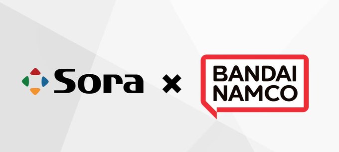 Logos de Sora y Bandai Namco
