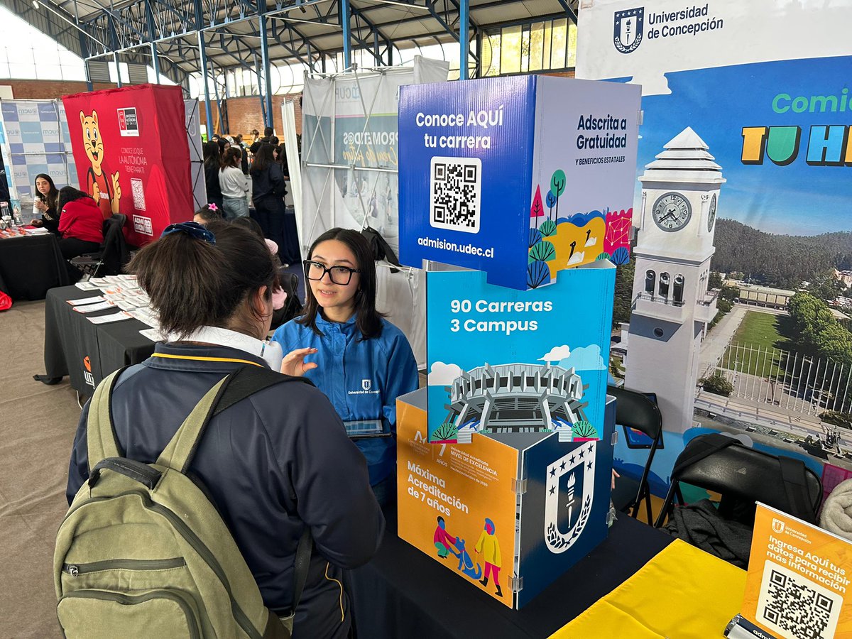 AdmisionUdeC (@admisionudec) on Twitter photo #AdmisiónUdeC Participamos en ferias vocacionales del Liceo Simón Bolívar de Hualpén y Liceo Diego Portales de Rancagua entregando información de la <a href="/udeconcepcion/">Universidad de Concepción</a> a 2780 estudiantes de enseñanza media y resolviendo dudas sobre las 92 carreras, becas e ingresos especiales UdeC #AdmisiónUdeC Participamos en ferias vocacionales del Liceo Simón Bolívar de Hualpén y Liceo Diego Portales de Rancagua entregando información de la <a href="/udeconcepcion/">Universidad de Concepción</a> a 2780 estudiantes de enseñanza media y resolviendo dudas sobre las 92 carreras, becas e ingresos especiales UdeC