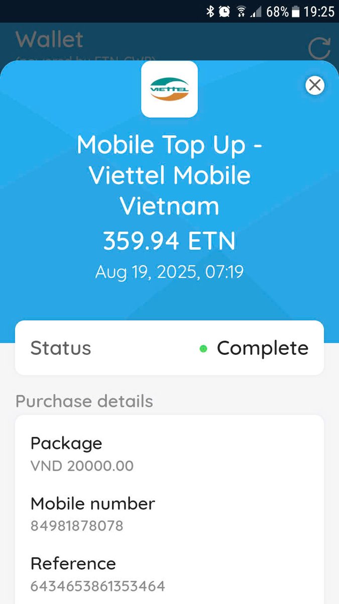 DIDAPHAT18's tweet photo. VN has five major networks, except for the government network, the other four networks all pay for phone waves for many years with ETN. Today I bought 10 minutes of calls for less than1$ETN.The ETN transaction feels instant in1s,andthe fee isalmost0.ETNis reallyuseful inreal life https://t.co/o9AmM8FZNg