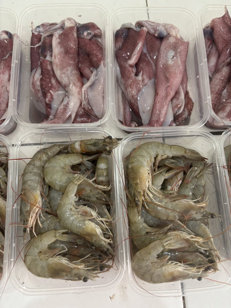 Yuk Open Order utk besok sebelum di Pajak in.

Promo Jadetabek Ongkir 5rb

- Cumi Uk 10-15 Ekor Per Kg 85rb
- Udang Uk 40-50 Ekor Per Kg 95rb
- Ikan Kembung Banjar 12-14 Ekor Per Kg 40rb

Bisa di Mix/Bundling 85rb ajaaa

Pemesanan: wa.me/6285701335268