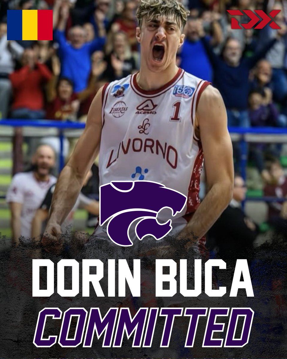 Jonathan Givony (@draftexpress) on Twitter photo NEWS: 7'1 Romanian center Dorin Buca has committed to Kansas State in the class of 2025, agent Matteo Comellini told DraftExpress.
Led the Italian second division in block percentage and was a top-5 rebounder. Turning 23 this week. Granted two years of NCAA eligibility. NEWS: 7'1 Romanian center Dorin Buca has committed to Kansas State in the class of 2025, agent Matteo Comellini told DraftExpress.
Led the Italian second division in block percentage and was a top-5 rebounder. Turning 23 this week. Granted two years of NCAA eligibility.