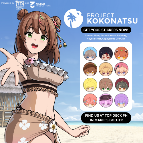 PKokonatsu's tweet photo. 🔥 Project Kokonatsu is BACK! 🔥 Catch us at Top Deck PH for an epic stage + get your exclusive stickers! 👀✨ Who among the 12 will perform? 🎤💥

powered by @TopDeckPH and @NatsuProOff https://t.co/MZVPRjKjPs