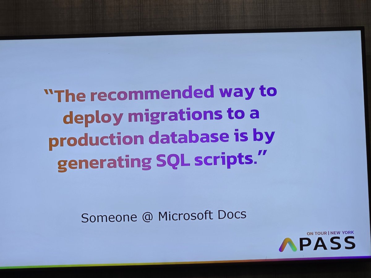 Advice from Tony Huzier at <a href="/PASSDataSummit/">PASS Data Community Summit</a> On Tour in NYC