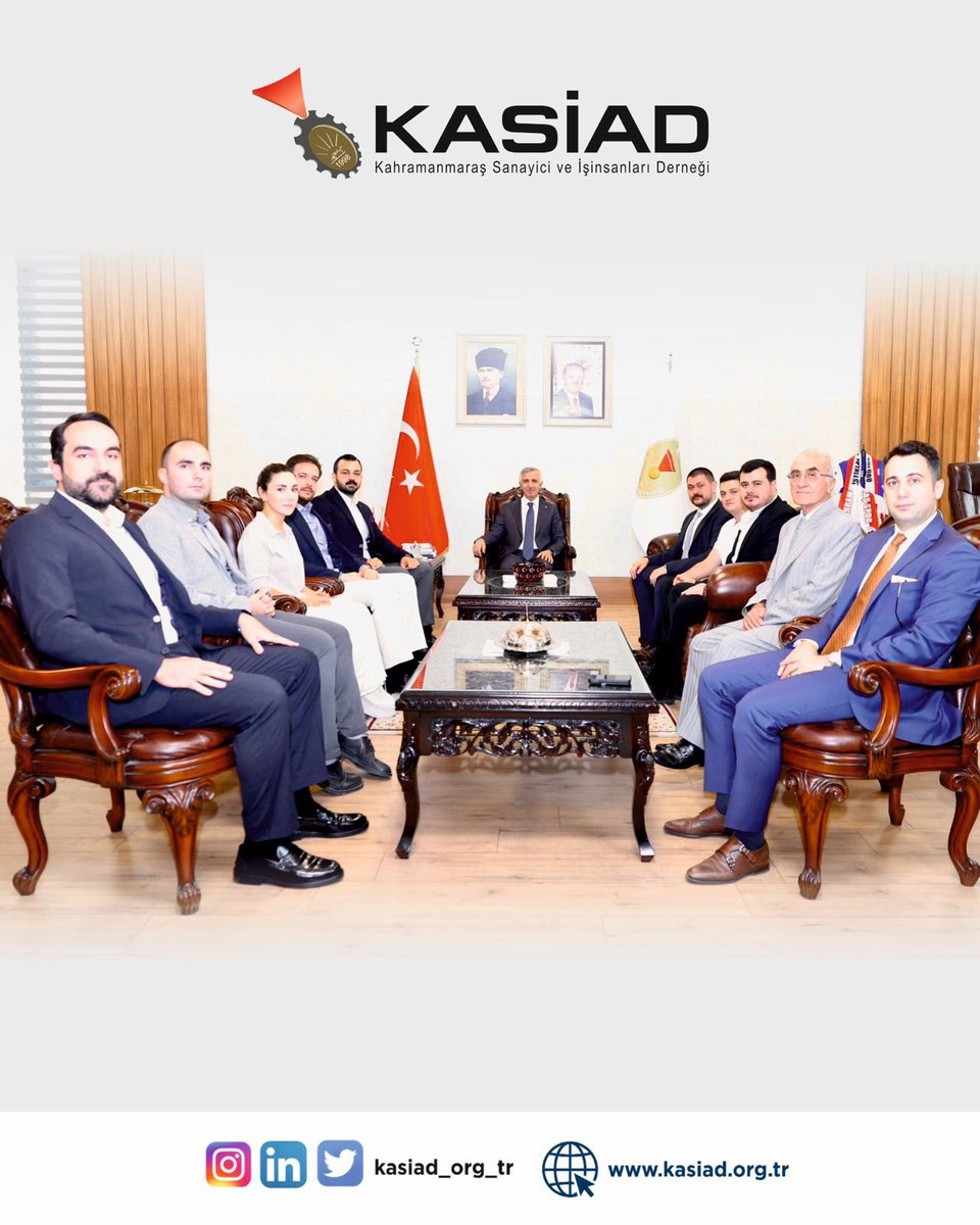 Başkanımız İsmail DİNÇER liderliğinde, Başkan Yardımcımız İsmail KURTUL ve Yönetim Kurulu Üyelerimizle, Vali Mükerrem ÜNLÜER’ i ziyaret ettik.