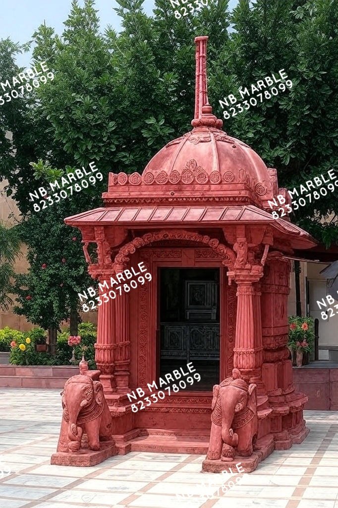 nbmarble's tweet photo. A masterpiece in Red Sandstone 🕌✨
Traditional Indian craftsmanship meets divine elegance.
Handcrafted by NB Marble, bringing devotion &amp; timeless art to life.

📞 +91 8233078099 | 🌐 https://t.co/636cY2szBZ

#nbmarble #RedSandstoneTemple #TempleWork #StoneArt #MandirDesign https://t.co/43NJ8OEHh6