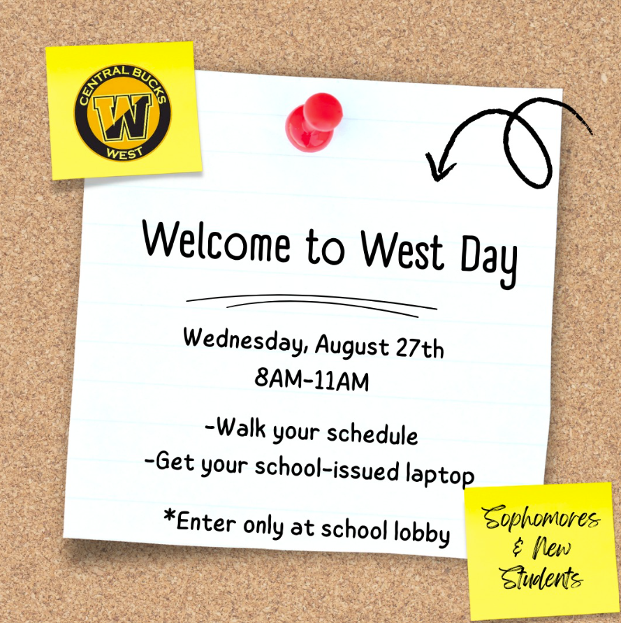 CBWestHS's tweet photo. Welcome to West Day! #CBWest https://t.co/sYz90VA5VB