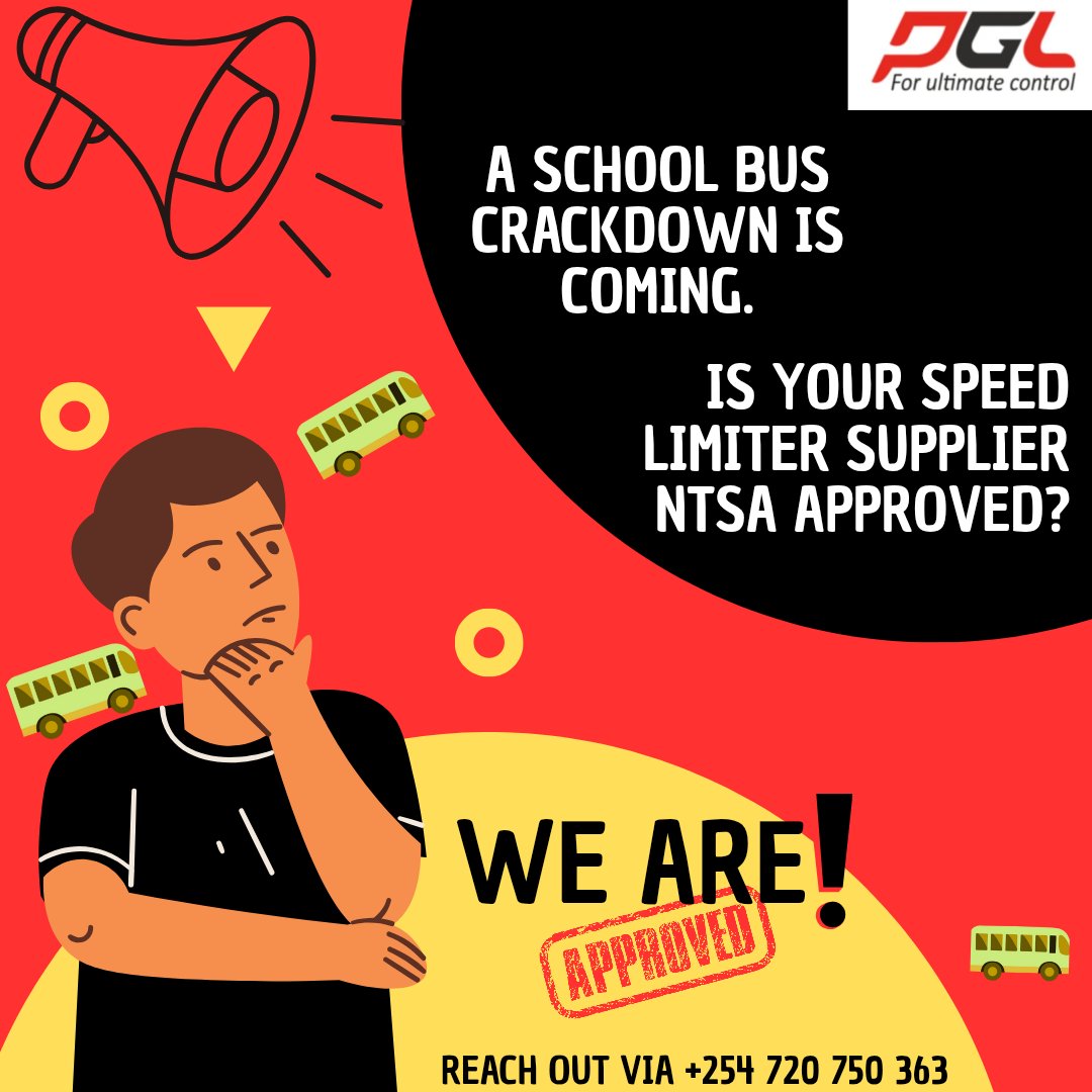 PGovernors's tweet photo. It's time to ensure your buses are compliant. Usingoje deadline .

With PGL, you are safe. We are NTSA approved https://t.co/yzlvMCGeXe
