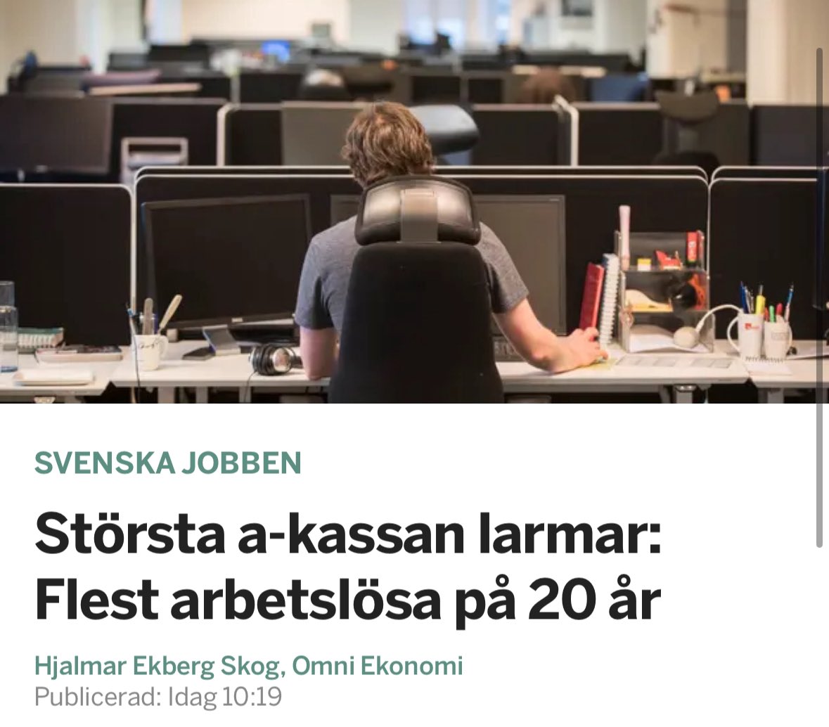 Resultatet är tydligt efter snart 3 år med SD-regeringen.

Sverige förtjänar bättre än denna inkompetens.

omni.se/a/xmnnkn
