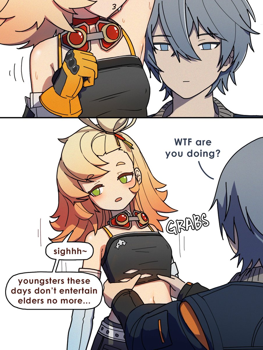 Piper annoys Proxy sometimes when she is bored
#zzzero 