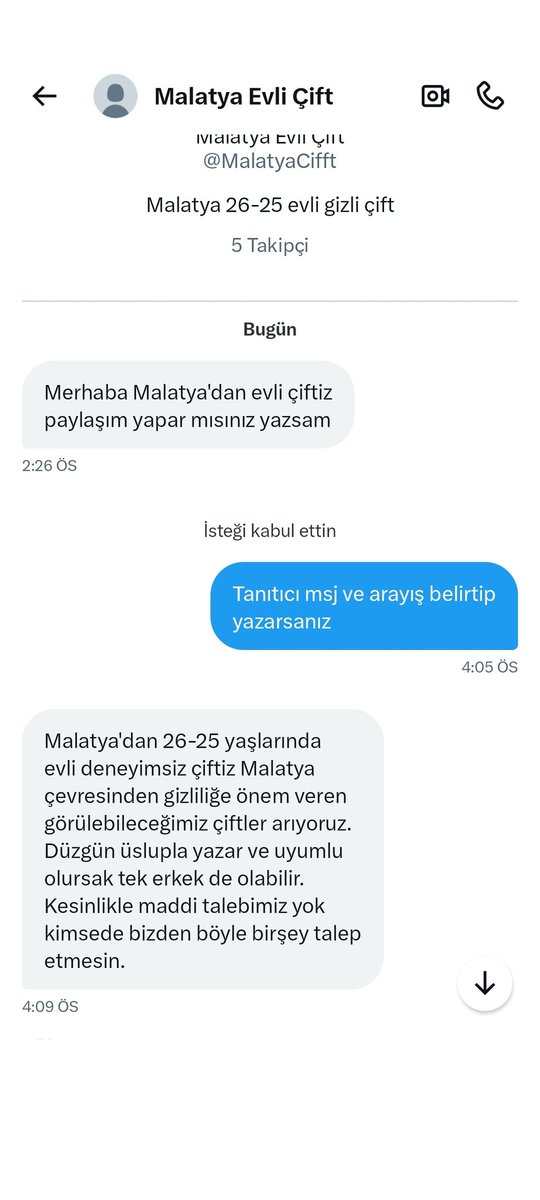Malatyadan genç çiftimiz arayista