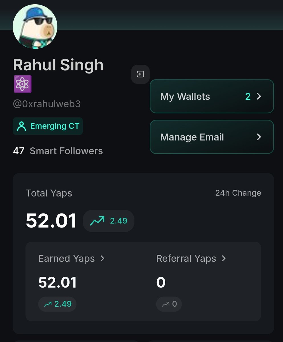 Finally 50 Yaps 🎉

My next target is to get 100 Yaps by the end of this week

Leaderboard  Project:

Monad Mainnet coming soon before GTA 6

Grind for Anoma Nft as well

Hope i enter in leaderboard soon 🔜 

Thanku for the support everyone