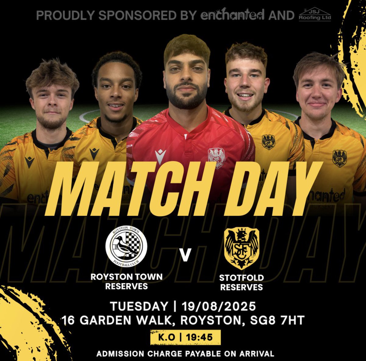 Stotfold Reserves (@stotfolddevs) on Twitter photo Tonight we travel to <a href="/RoystonU23/">Royston Town FC Reserves</a>
Last season was a 7 goal thriller in which we lost in the last seconds so we expect a tough but good game under the lights.
#UpTheFold 🟠⚫️ Tonight we travel to <a href="/RoystonU23/">Royston Town FC Reserves</a>
Last season was a 7 goal thriller in which we lost in the last seconds so we expect a tough but good game under the lights.
#UpTheFold 🟠⚫️