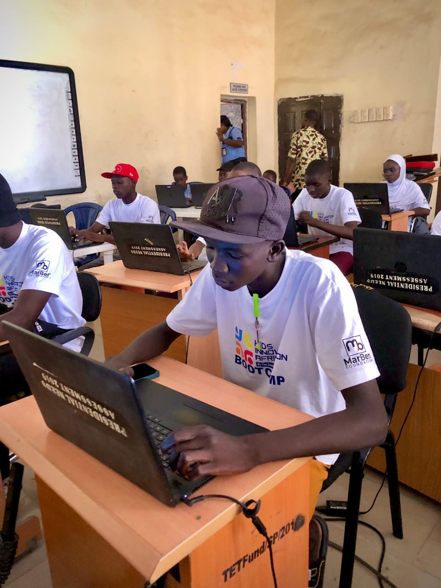KidsInnovation1's tweet image. Day 6 of the #KidsSTEAMBootcamp 8.0 in Taraba was a huge success! Our young campers dove deep into front-end development, learning how to build and design websites.
The future of tech is looking bright with these talented kids leading the way!
#TarabaCohort #FrontendDevelopment