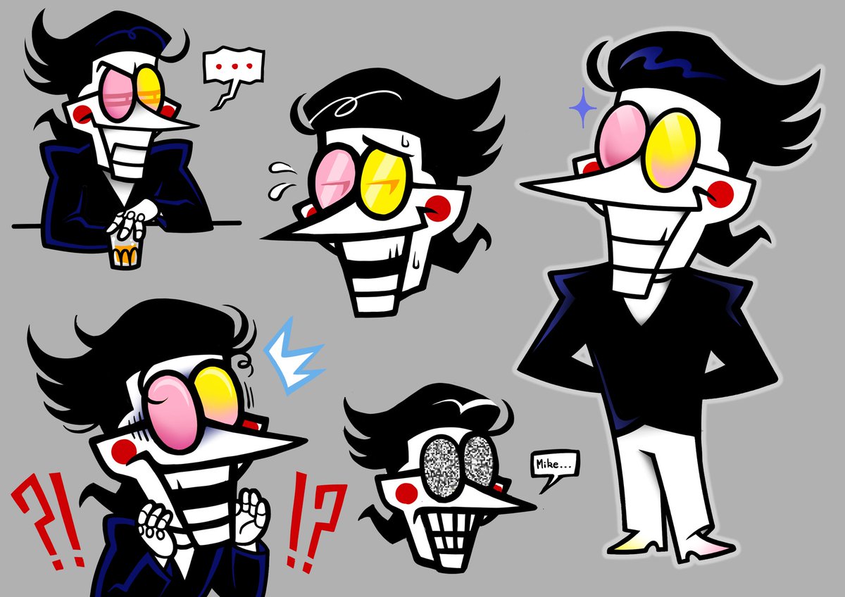 Trying to figure out how to draw this guy #DELTARUNE