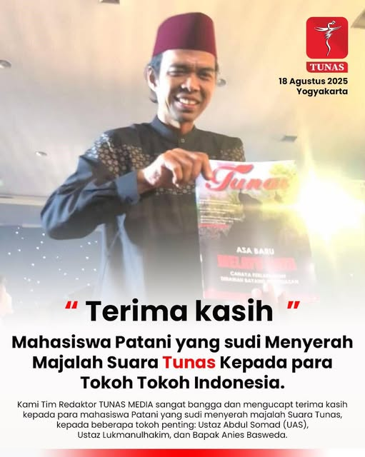 TUNASOnline's tweet photo. Terima kasih, Mahasiswa Patani yang sudi Menyerah Majalah Suara Tunas Kepada para Tokoh tokoh Indonesia.
.
Kami Tim Redaktor TUNAS MEDIA sangat bangga dan mengucapkan terima kasih kepada para mahasiswa Patani yang sudi menyerah majalah Suara Tunas. https://t.co/A9iWXb0171