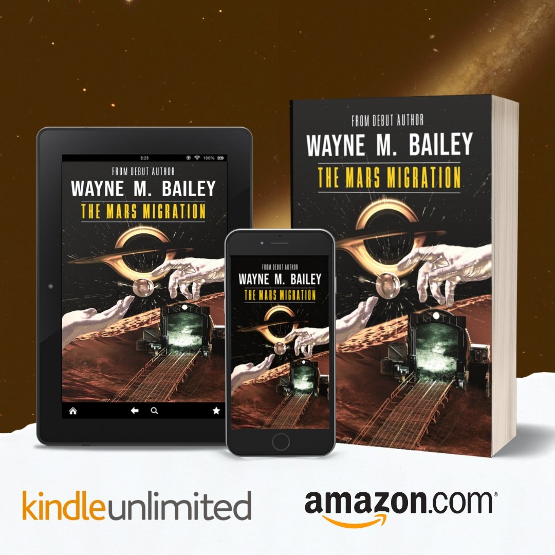 Wayne M. Bailey (writer) (@wayneukwriting) on Twitter photo The Mars Migration is back on Kindle unlimited if anyone is after a free #scifi read ๐๐ป 
#ku #kindleunlimited #freebooks #freereads #booktwt #BookTwitter #BookLovers #sciencefiction The Mars Migration is back on Kindle unlimited if anyone is after a free #scifi read ๐๐ป 
#ku #kindleunlimited #freebooks #freereads #booktwt #BookTwitter #BookLovers #sciencefiction