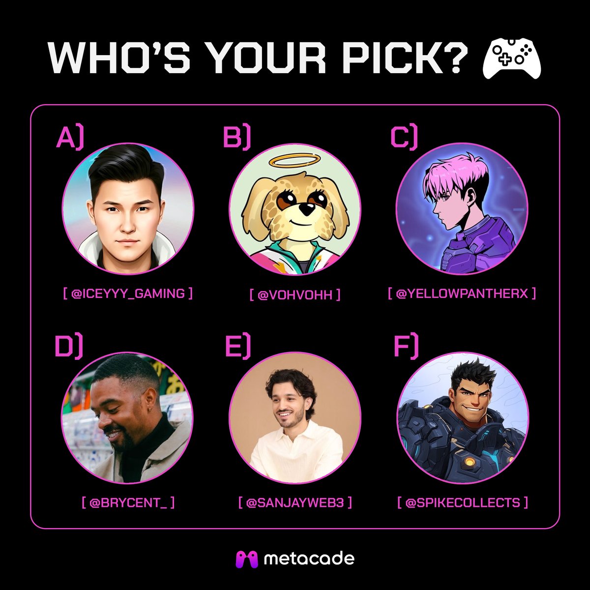 You’re entering a $1,000,000 gaming tournament.

It’s duos. Which teammate you picking for the W? 👇