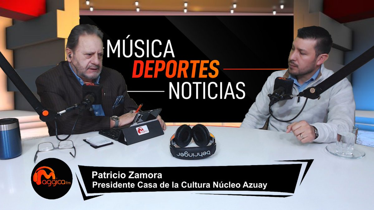 #NoticieroMundoenLínea 🌎
[EN VIVO] Nuestro invitado de hoy: Patricio Zamora, Nuevo Presidente de la Casa de la Cultura Núcleo del Azuay 

Tema: Plan de trabajo 

#NoticieroMundoenLínea 
#TuMaggicaEstación 
#entrevista #noticias #Cuenca #Ecuador