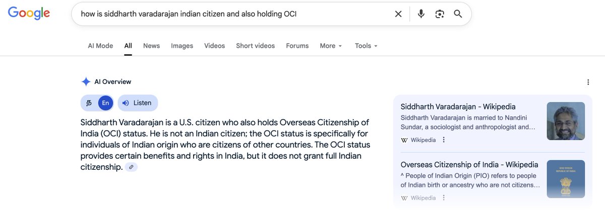 Can't believe how inconsistent Google AI can be with the truth:
