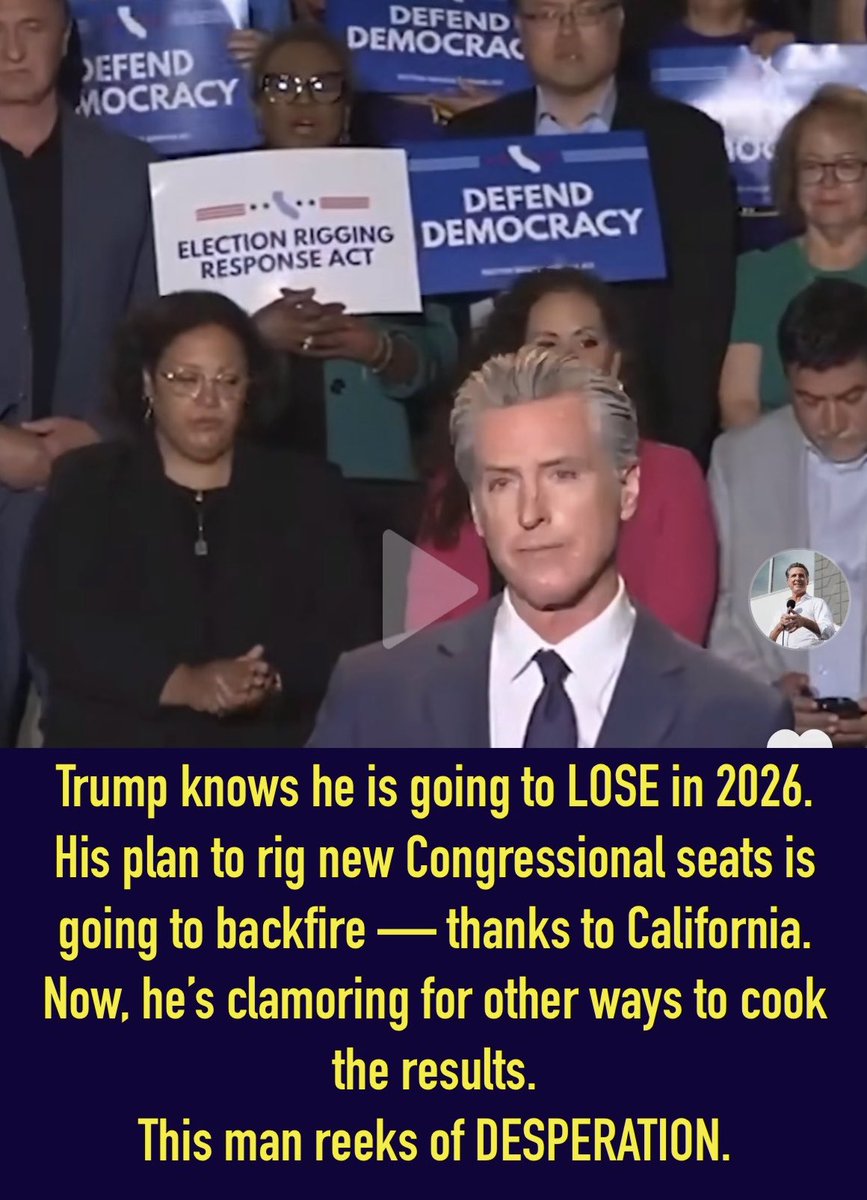 Trump says he will lead movement to end mail-in voting.

Raise your hand ✋ if you stand with Gavin Newsom