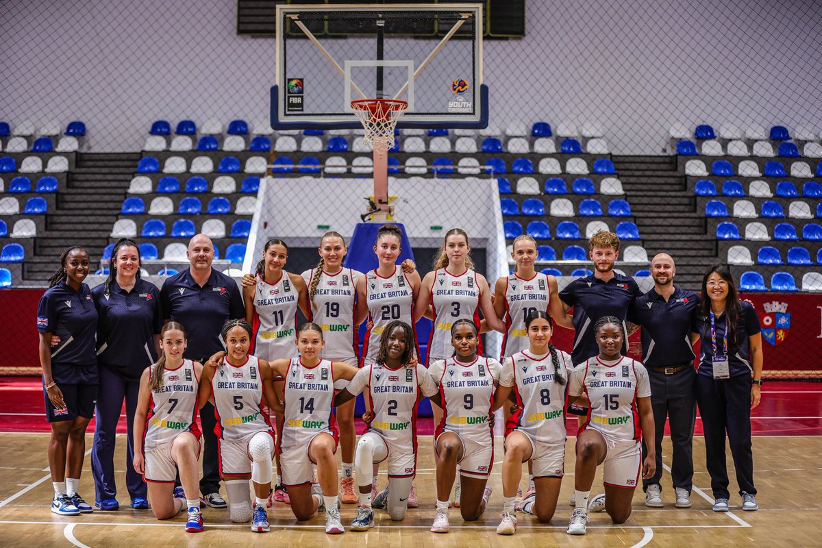 The U16 women’s team moves to Round 16 after wrapping up their group stage games. They’ll take on Poland today at 6:30 PM, competing for a spot in the quarter-finals 🇬🇧

#GBbasketball