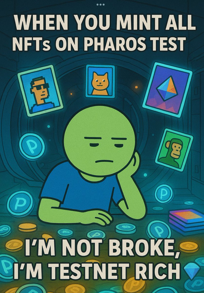 Tony Stark kaisar (@tonystark443203) on Twitter photo How i feel minting all NFTS on Gradline π₯°π₯°π₯°π₯°
Same time i feel broke seeing my pharos tokens get vanished awayππ <a href="/pharos_network/">Pharos | Testnet Live</a> <a href="/ohmytimmm/">ππΆπΊ</a> <a href="/Aeris010_/">Aeris | Phachomp</a> <a href="/Nagasaikumar91/">Nagasai.phrs</a> <a href="/Pharos_Intern/">Pharos Intern π</a> #pharosnetwork #pharosstoryteller #pharos How i feel minting all NFTS on Gradline π₯°π₯°π₯°π₯°
Same time i feel broke seeing my pharos tokens get vanished awayππ <a href="/pharos_network/">Pharos | Testnet Live</a> <a href="/ohmytimmm/">ππΆπΊ</a> <a href="/Aeris010_/">Aeris | Phachomp</a> <a href="/Nagasaikumar91/">Nagasai.phrs</a> <a href="/Pharos_Intern/">Pharos Intern π</a> #pharosnetwork #pharosstoryteller #pharos