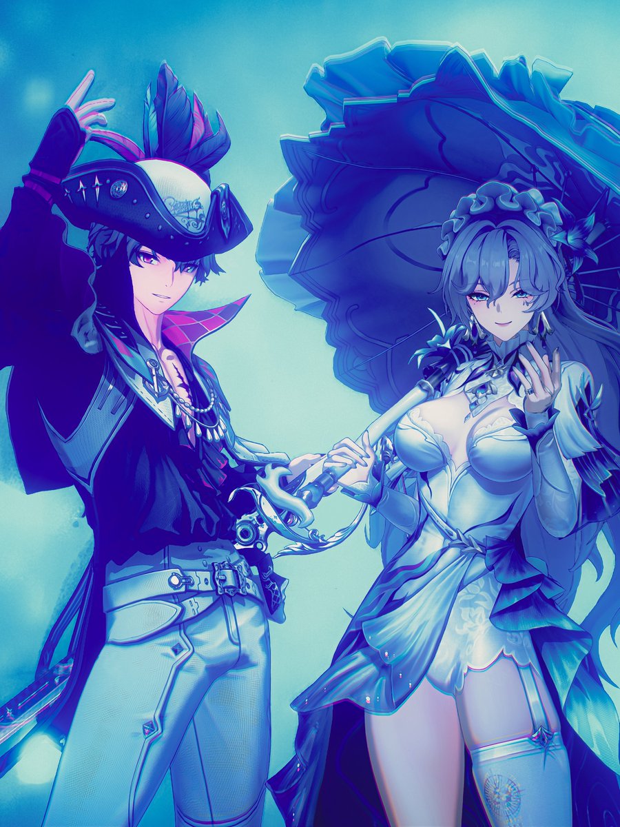 【 Cantarella &amp; Brant 2 】

「 鳴潮ver2.5へようこそ 」
―カンタレラ&amp;ブラント🪼⚓️

 #鳴潮 #WutheringWaves  
 #Anchorfish #鳴潮写真部