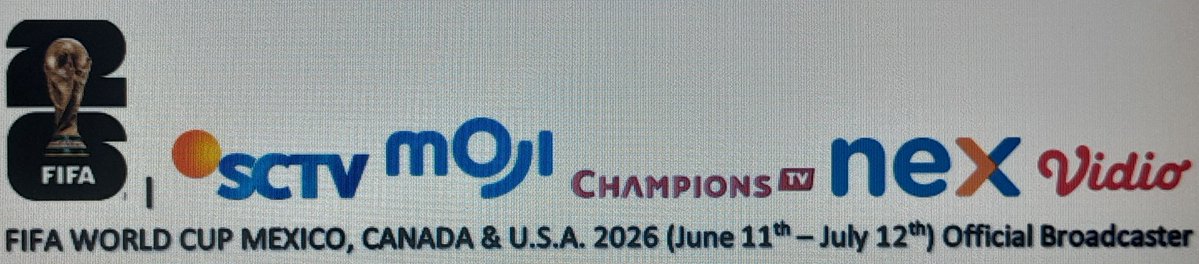 FIFA World Cup Mexico, Canada &amp; U.S.A. 2026 ⚽️🇲🇽🇨🇦🇺🇸 (June 11th - July 12th) SCTV, Moji, Champions TV, Nex Parabola &amp; Vidio
#FIFAWorldCup2026 #Mexico #Canada #USA
#SCTV #Moji #ChampionsTV #NexParabola #Vidio