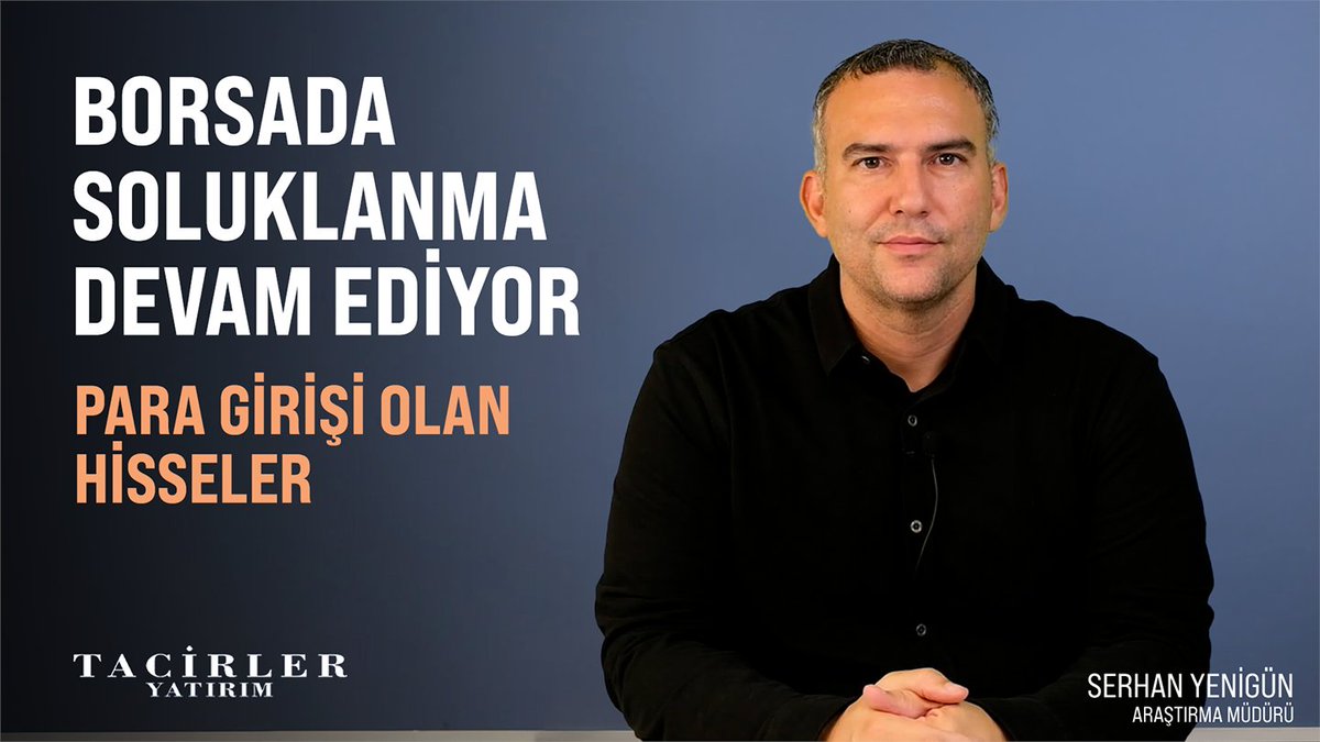 Yayın Linki: youtu.be/xAbqhE9btn8

Araştırma Müdürümüz Serhan Yenigün ile son yayınımızı kaçırmayın!

Tacirler Yatırım müşterisi olmak için: linktr.ee/tacirleryatirim

#borsa #bist100 #endeks #xu100