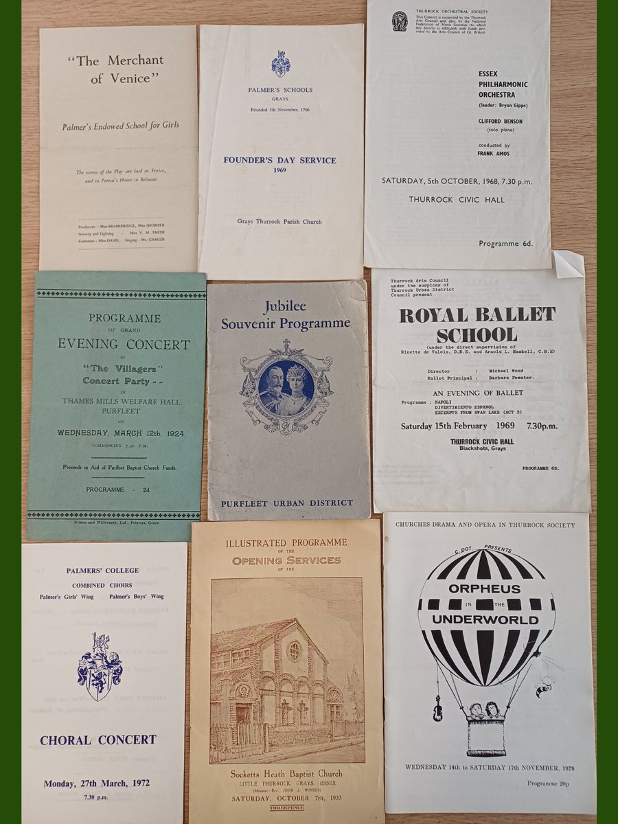 From the collection: a series of programmes of local productions 1920s-1970s