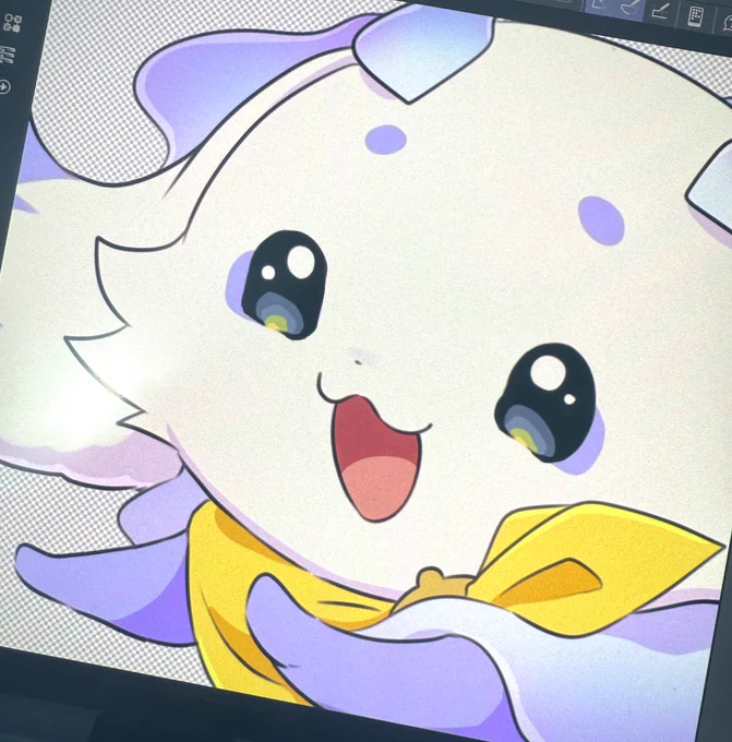 あえて目を歪に描くの好き
