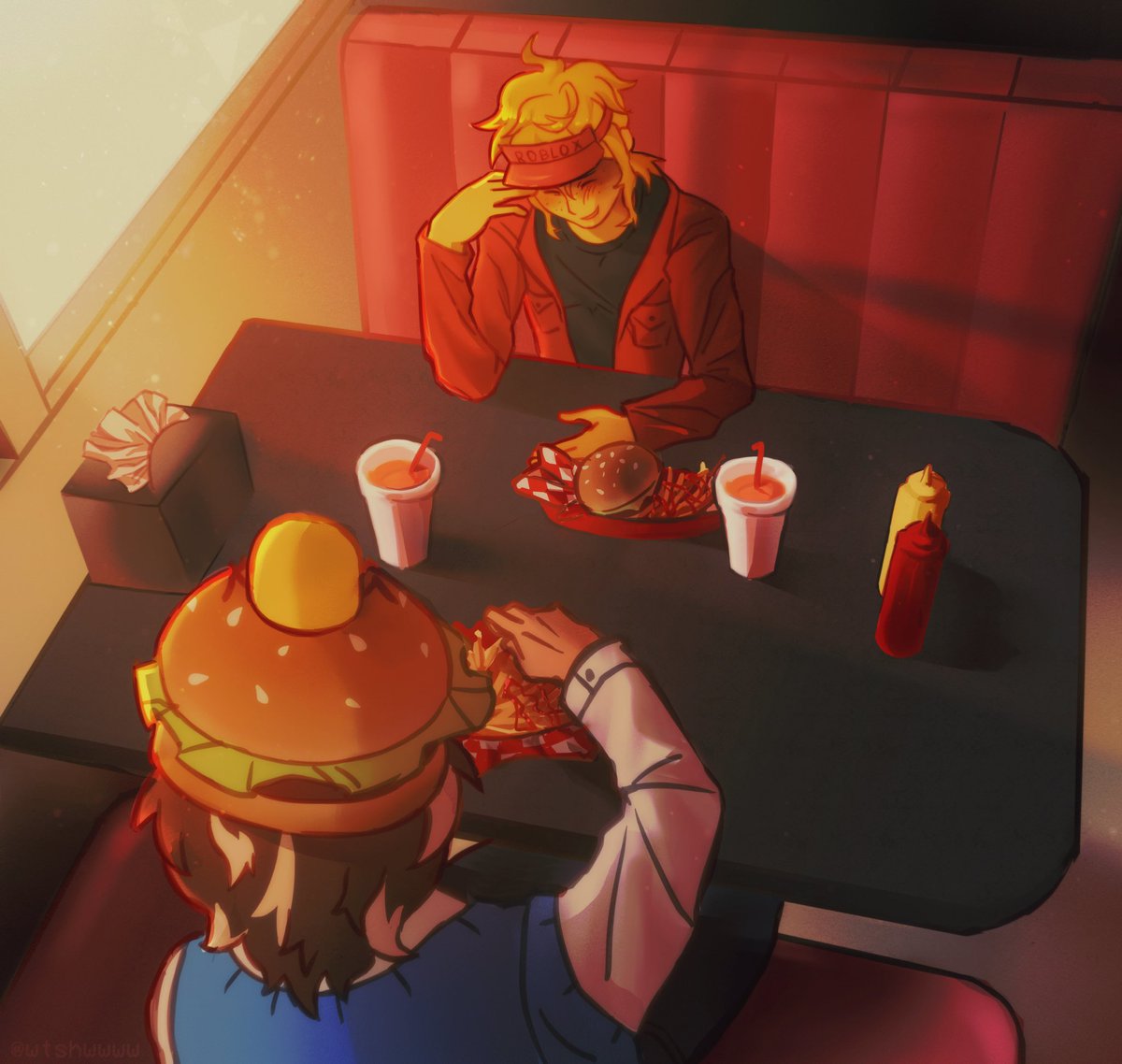 diner date ft #pizzaburger

 #elliotforsaken #007n7forsaken #homicidalporkchops