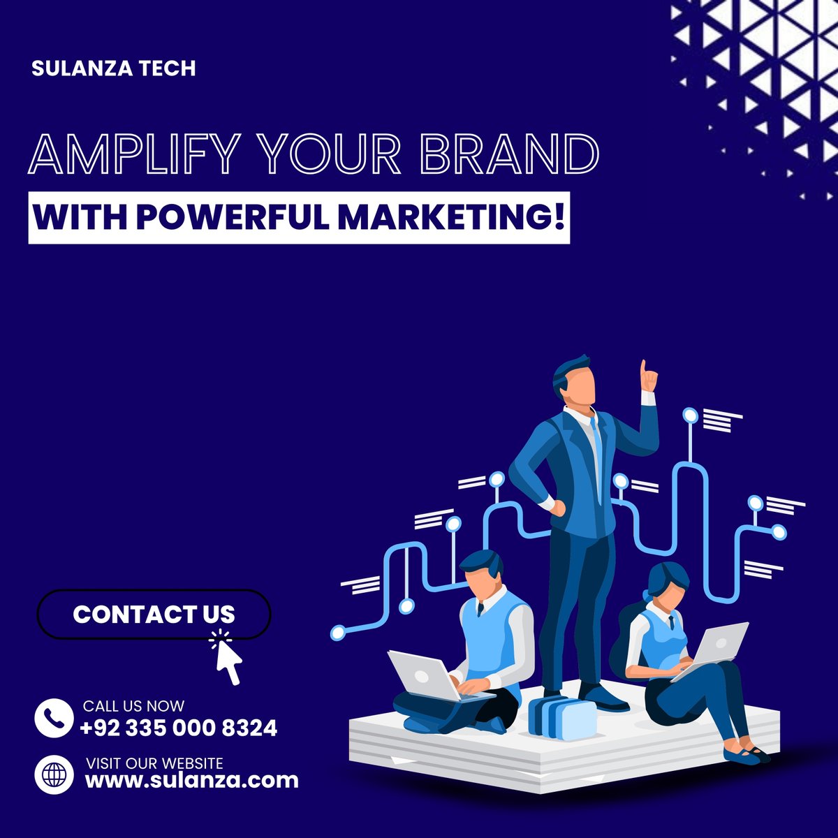 SulanzaTech's tweet image. Ready to take your brand to new heights? At Sulanza Tech, we deliver powerful marketing strategies that amplify your brand and drive real results.
#SulanzaTech #MarketingExperts #DigitalMarketing