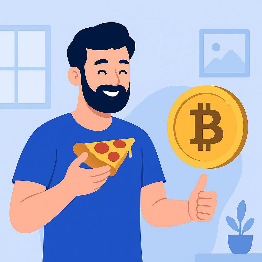 Crypto Chronicles: The Pizza That Changed Everything
In 2010, a programmer bought two pizzas for 10,000 BTC — the first real-world Bitcoin transaction. That same spirit of innovation drives RABI today: turning digital vision into tangible value.

From pizza to protocols, the