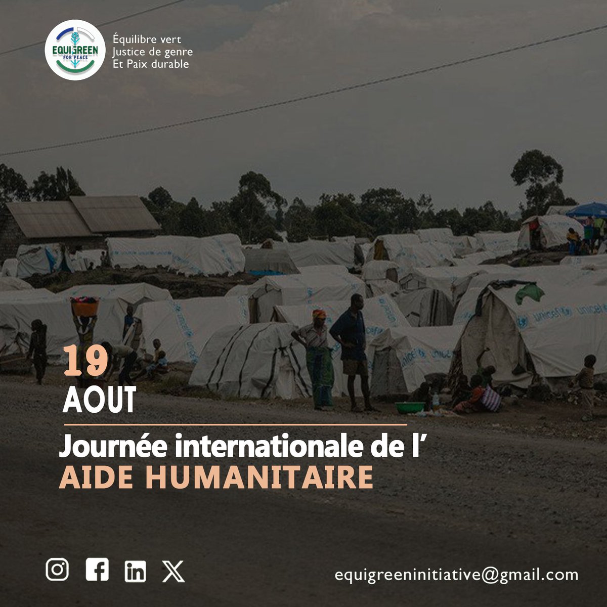 equigreen's tweet image. Aujourd’hui, nous honorons les humanitaires qui sauvent des vies et bâtissent l’avenir. 🌍

Être humanitaire, c’est semer des graines d’espoir 🌱💚.

#HumanitarianDay #EquigreenForPeace #Solidarité