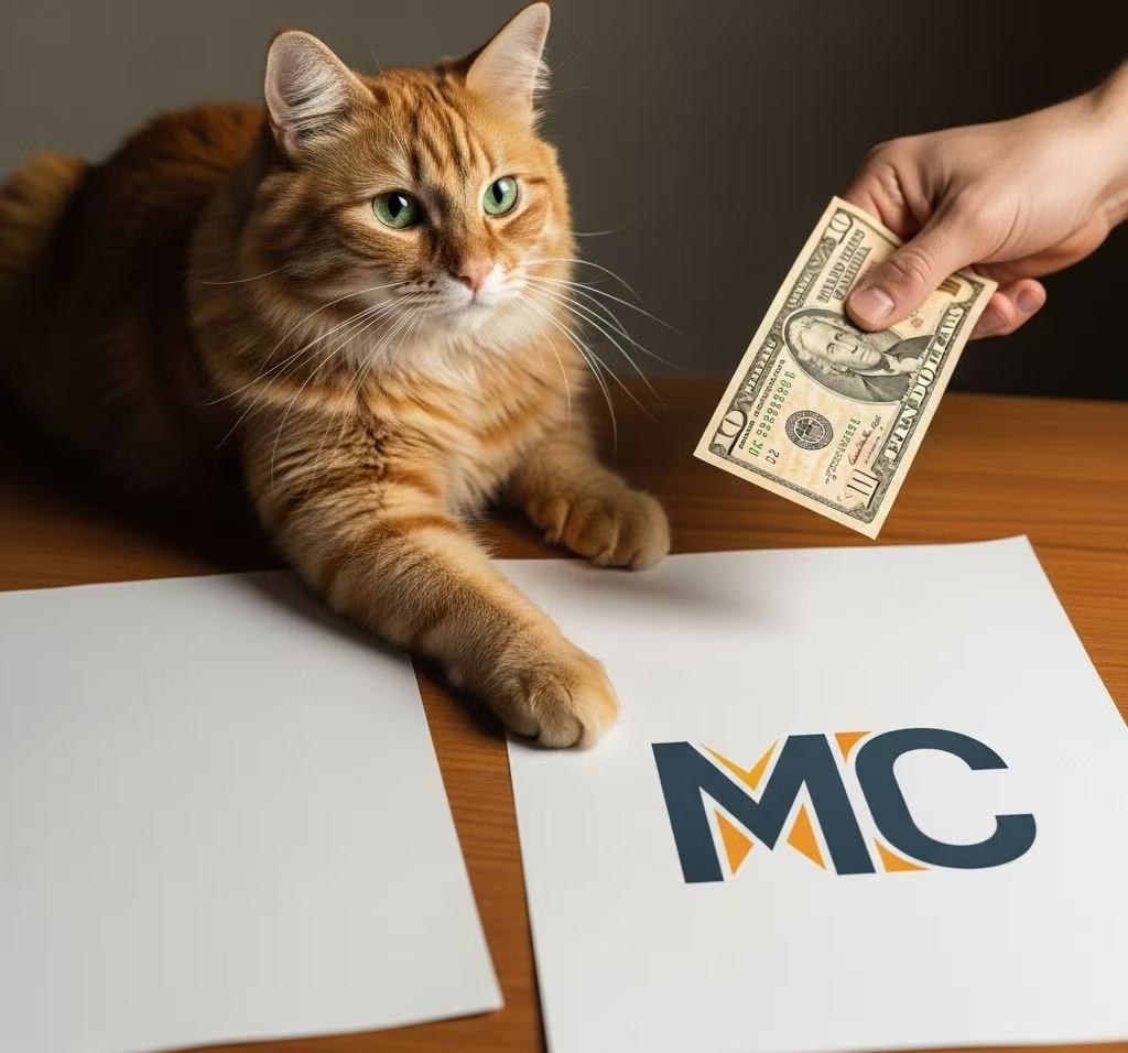 💎【Real Diamond Paws Come From Cats】
1⃣Step 1: Place two paper slips on the floor:
(A) Printed with MC logo
(B) Blank slip
2⃣Step 2: Let the cat choose → Execute TODAY'S operation:
→ Chooses (A): DCA $10 into MC
→ Chooses (B): Pretend to uninstall exchange app to scare the