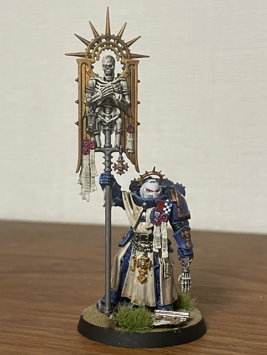 LIbrarianTnks's tweet photo. ブレイドガード・エインシェント!
古参兵いいね。高さあって飾りづらいな…w
#ウォーハンマー
#warhammer
#warhammer40000
#warhammer40k
#WarhammerChallenge
#WarhammerCommunity https://t.co/ZJiXHuMZba