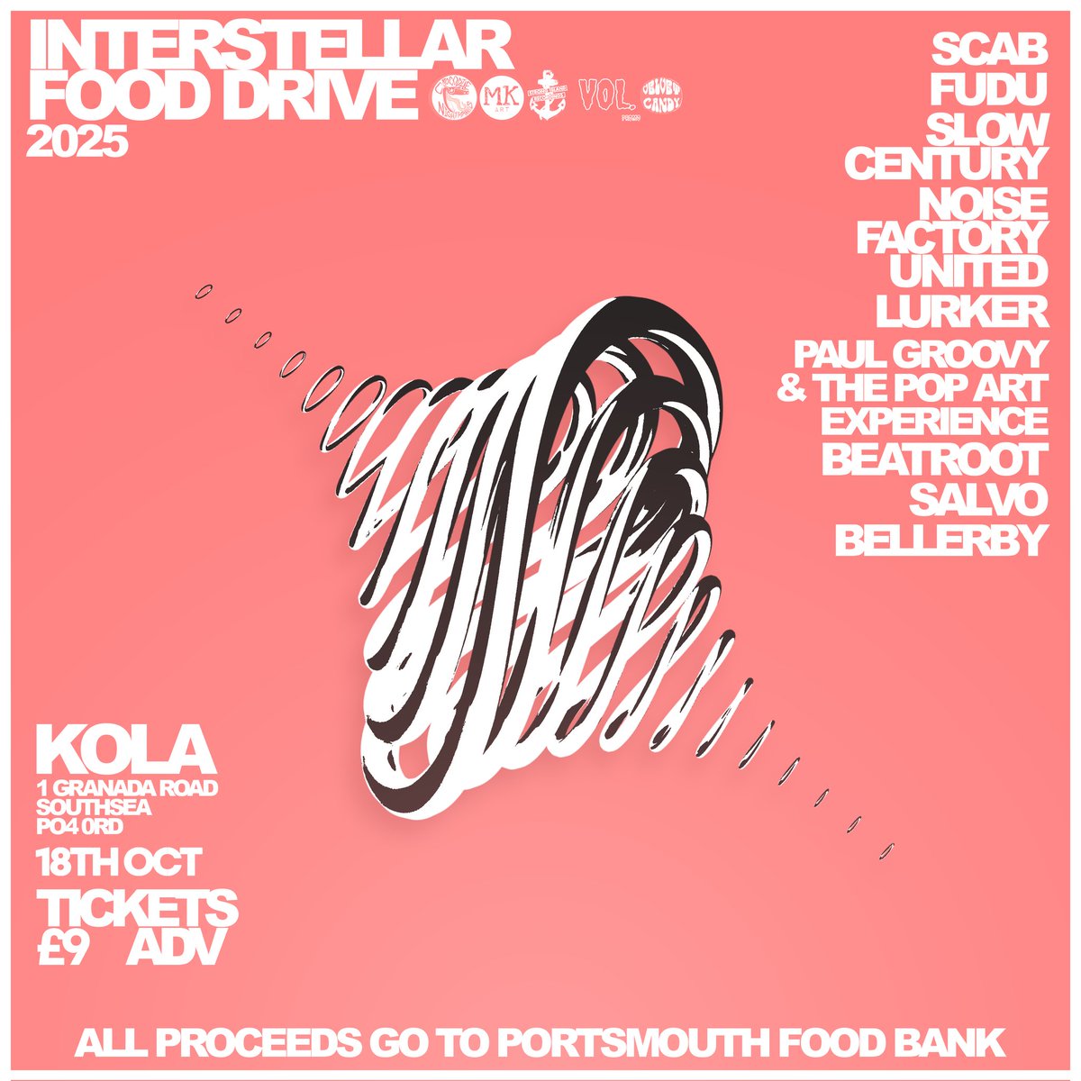We're reluctantly bringing back the Interstellar Food Drive for this year due to the ever growing usage of food banks. One day, we won't have to do these events. But for now, we do what we can.

All proceeds go to Portsmouth Food Bank.

Tickets:
kola.seetickets.com/event/interste…