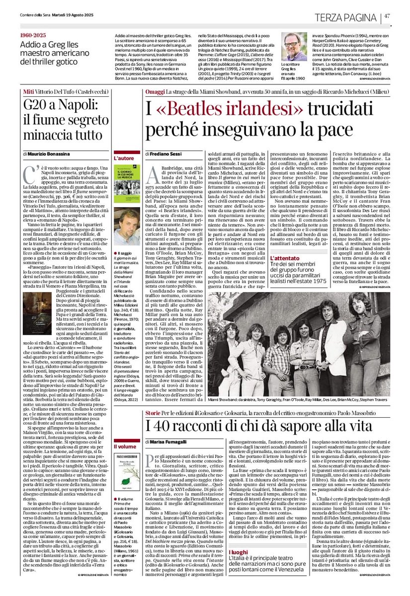 Published today by Corriere della Sera, the main Italian daily newspaper. #MiamiShowband