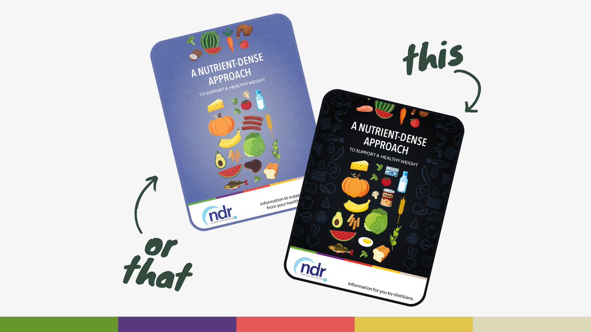 Our new Healthier Food Fortification resource, now titled 'A Nutrient-Dense Approach to Support a Healthy Weight', is in the final stages of graphic design!
 
Let us know which colour you prefer for the front cover in the comments below or send us a direct message.