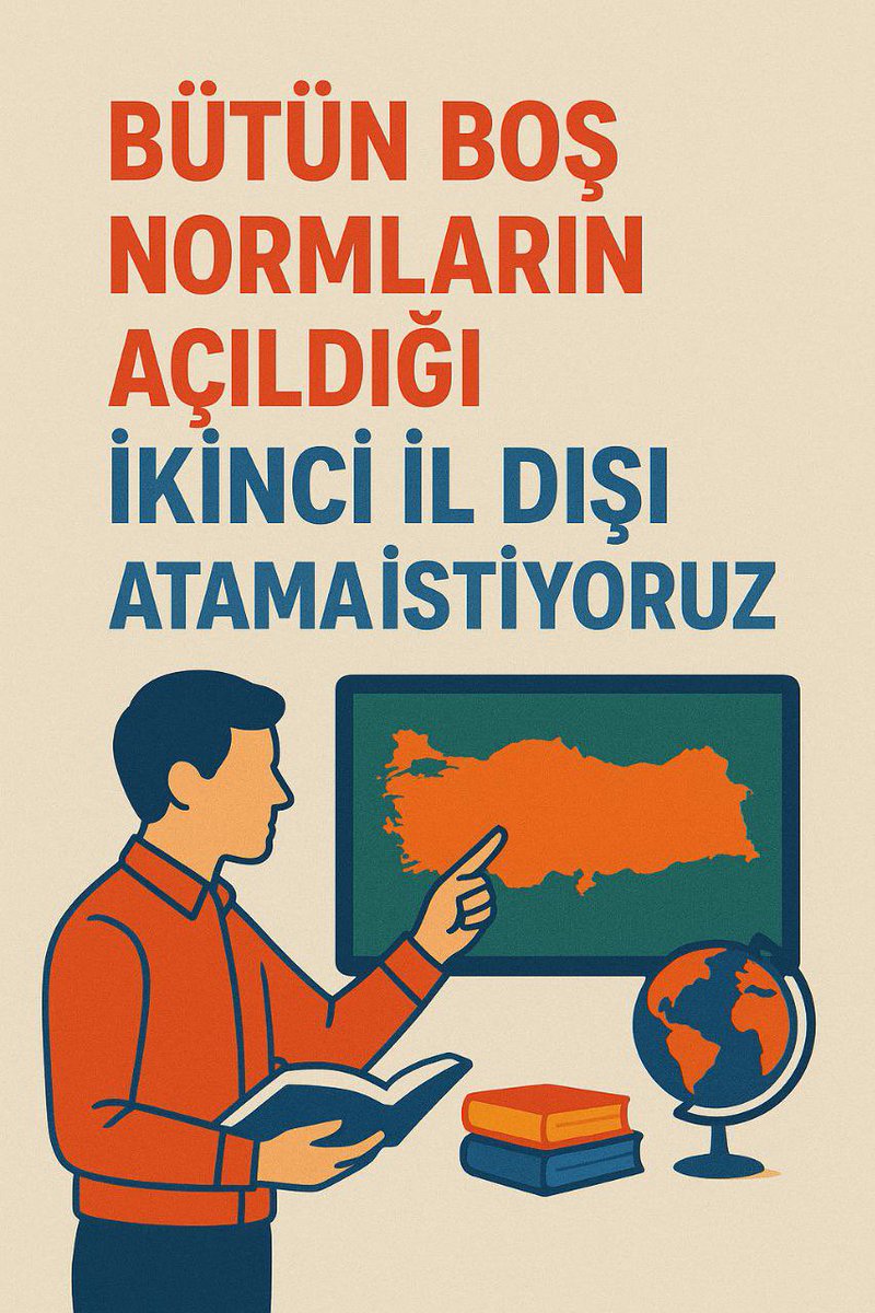mraykt7c's tweet photo. #BoşNormlar2İlDışınınHakkı
Doğuda yıllarca görev yapan öğretmenler artık ailelerine kavuşmalı. Tüm boş normların açılması tek adil çözümdür.
@Yusuf__Tekin @tcmeb @mebpgm @cftcblnt @aliyalcin @TalipGeylan06 @kademozbay_ @leventkuruoglu @talatyavuz29 @Nihal_Albayrak_ https://t.co/AtnP8WaOHz