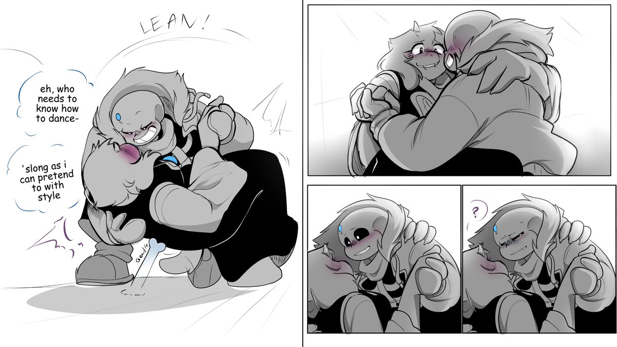 A different kind of dance (1/2)
(disjointed sketched put together as a comic)
[ Doctor Megalo (not really tho, I swear), #soriel ]