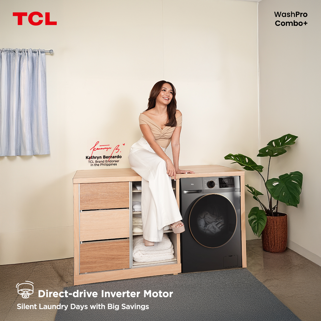 TCLPH's tweet image. Laundry day just got a whole lot quieter with the TCL C20 Washing Machine. Powered by a Direct Drive Inverter Motor, it delivers powerful cleaning with minimal vibration and noise—perfect for washing any time of day. 
#TCLC20 #TCLWashPro #TCLComboPlus #TCLInspireGreatness