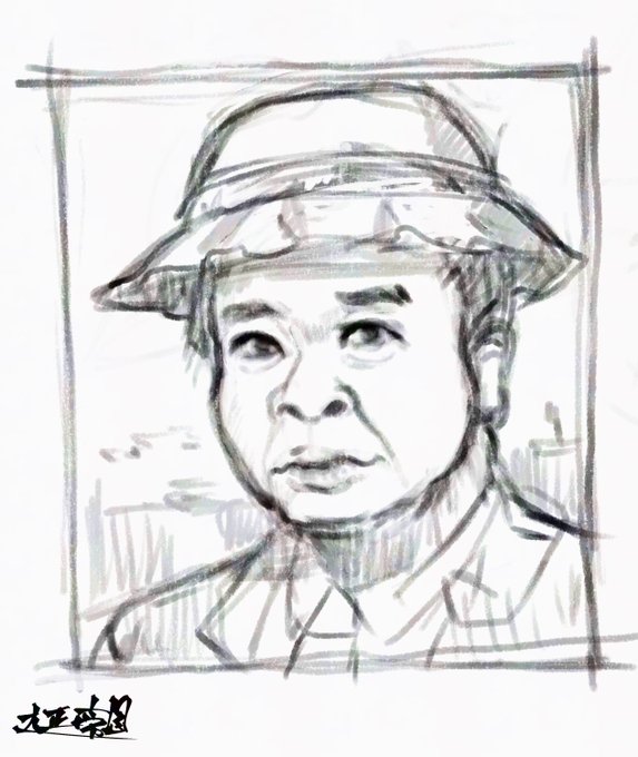 夕方似顔絵練習タイム。
信濃のコロンボ 