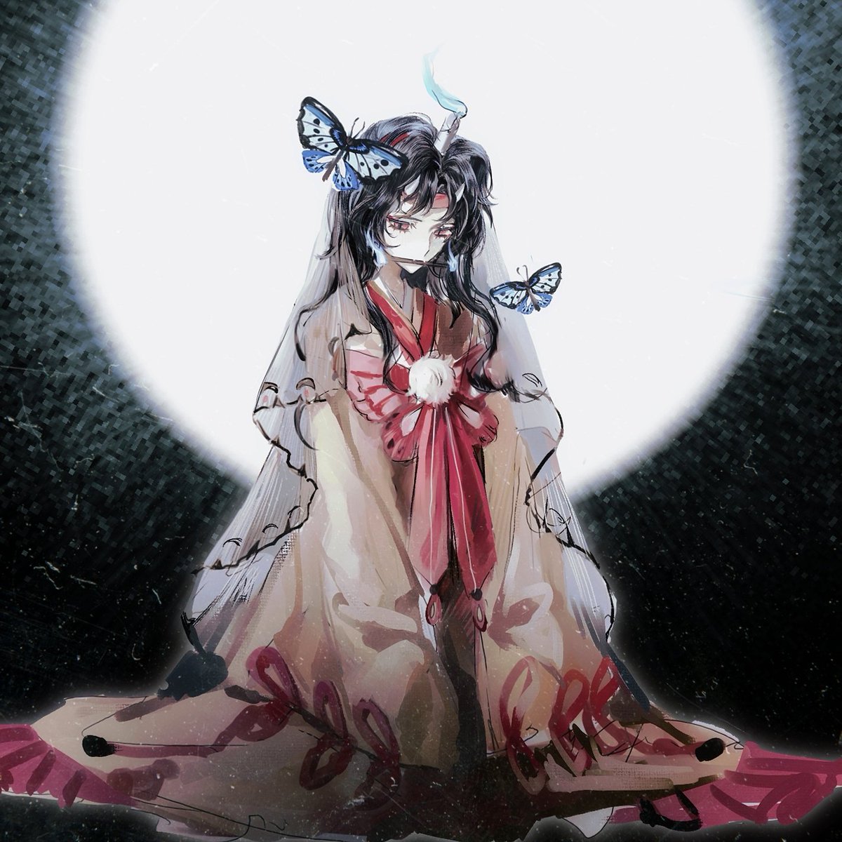 yinyongyu_yyy's tweet image. #Len_en_art 
鬼門の蝶