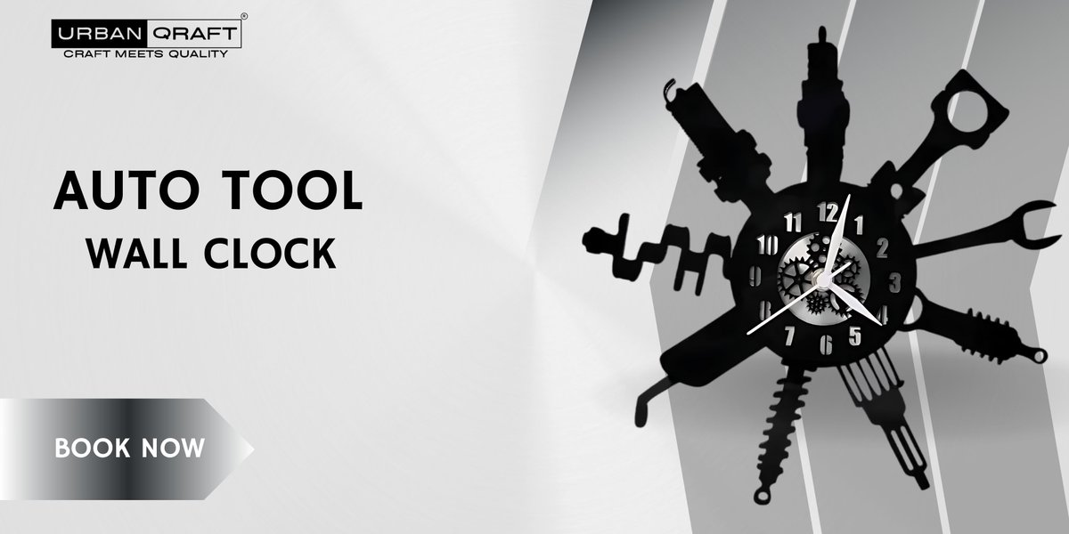 UQraft's tweet image. Auto Tool Wall Clock 12″ Wall Clock, Black
#AutoTool
#garagewallclock
#mechanicclock
#CarGuyDecor
#workshopclock
#toolthemed
#autoshopstyle
#gearheaddecor
#garageart
#WrenchLife
facebook.com/share/p/1BYwXv…